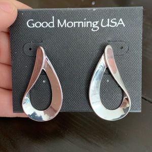NWT silver tone earrings!